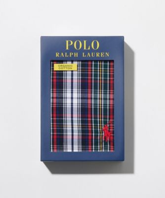 新品未使用⭐️Ralph Lauren ネイビー チェック クッション 45×45 POLO RALPH LAUREN ポロ ラルフローレン【POLO LAUREN